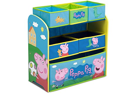 Delta Children Multi-Bin Toy Organizer, Peppa Pig