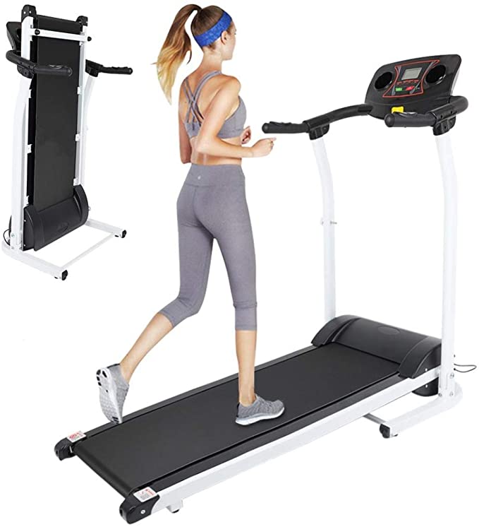 Treadmill Folding Treadmill for Home Portable Electric Motorized Treadmill Running Exercise Machine Compact Treadmill for Home Gym Fitness Workout Jogging Walking, No Installation Required