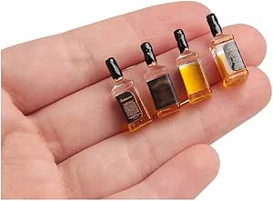 4Pcs Whiskey Wine Bottle Model 1/6 Scale Action Scene Accessories for 12" Figure Miniature Accessory