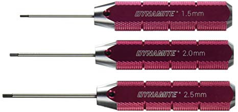Dynamite Machined Hex Driver Metric Set Red
