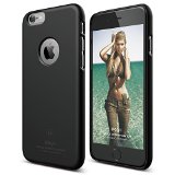 iPhone 6S Case elago S6 Slim Fit Case for the iPhone 66S 47inch  Logo Protection Film included - eco friendly Retail Packaging Soft feel Black