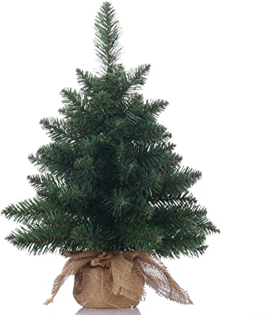 Topro Christmas Tree 20 inch，Miniature Pine Tree,Pine Artificial Christmas Tree,Great for Tabletop or Desk-20 inch(50cm)