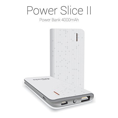 Portronics POR-491 Power Slice II 4000mAh Portable Power bank - White