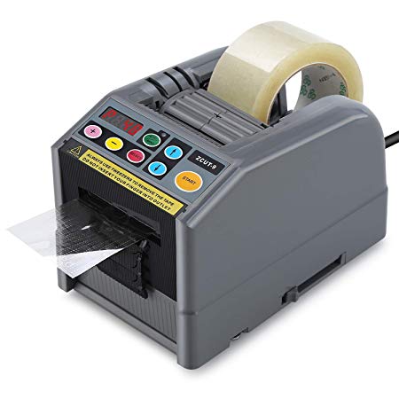 Automatic Desktop Tape Dispenser Auto Tape Cutting Machine Definite Length Up to 39 Inch Length Tape 2 Rolls Suit for Many Kinds Tape Cutting/PCB Board, Moving, Carton and Box Sealing