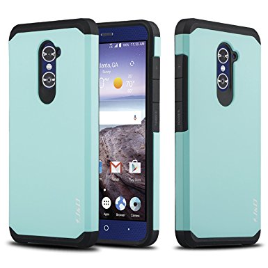 ZTE Grand X MAX 2 Case, ZTE Zmax Pro Case, J&D [Heavy Duty Protection] [Full Body] Hybrid Shock Proof Protective Rugged Case for ZTE Grand X MAX 2, ZTE Zmax Pro - Mint