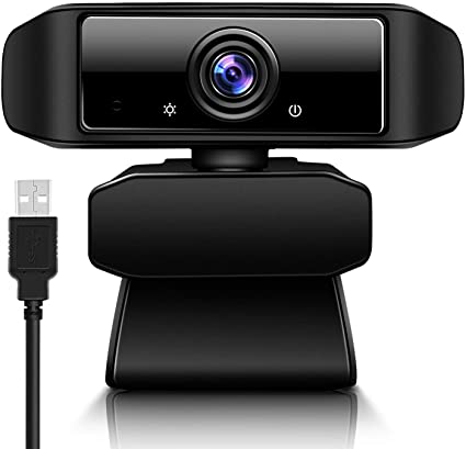 HD Webcam 1080P with Microphone, PC Laptop Desktop USB Webcams, 360° Rotation with clamp HD Webcam, 90-Degree Wide View Angle, Computer Camera for Video Calling, Recording, Conferencing, Gaming