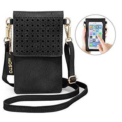 seOSTO Small Crossbody Bag Cell Phone Purse Wallet with 2 Shoulder Strap Handbag for Women Girls