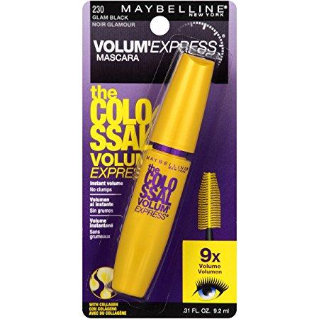 Maybelline New York the Colossal Volum' Express Mascara, Glam Black 230, 6 Ea