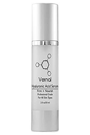 Vernal Skincare - Best Hyaluronic Acid Serum With Vitamin Vitamin C A D and E Instant Firm Pure Undiluted - Anti Wrinkle Serum Anti Aging - Highest Quality Hyaluronic Acid Serum Potent Anti Aging Serum - Lifts and Firms Skin Net Wt 20 oz50ml