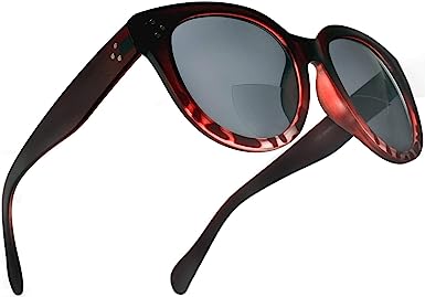 SAMBA SHADES Bifocal Sunglasses for Women Oversized Built In Reading Lenses- Round Readers Under the Sun
