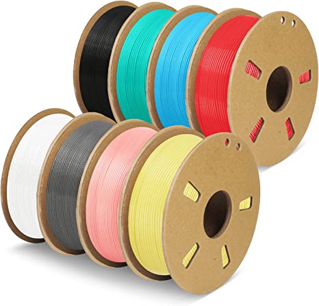 JAYO PLA Filament 1.75mm, Upgraded PLA Meta 3D Printer Filament 0.65KG, Diameter 1.75mm ± 0.02mm High Fluidity Fast Print 3D Printing Consumables, 1.4LBS 3D Filament, 650Gx8 Rolls