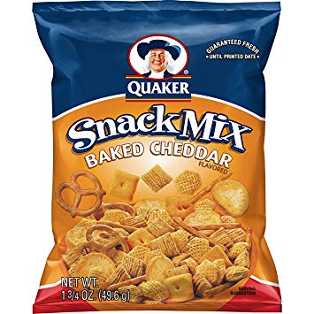 Quaker Snack Mix, Baked Cheddar, 1.75 Ounce (Pack of 64)