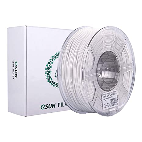 eSUN ABS  Filament 1.75mm, 3D Printer Filament ABS Plus, Dimensional Accuracy  /- 0.05mm, 1KG (2.2 LBS) Spool 3D Printing Filament for 3D Printers, Cold White