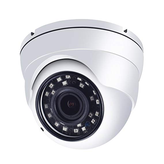 HD BNC 1080p CCTV Dome Security Camera, 2.8-12MM Varifocal Lens, TVI/AHD/CVI/960H 4-in-1 Analog Day Night Surveillance Camera System, IP66 Weatherproof Outdoor Metal