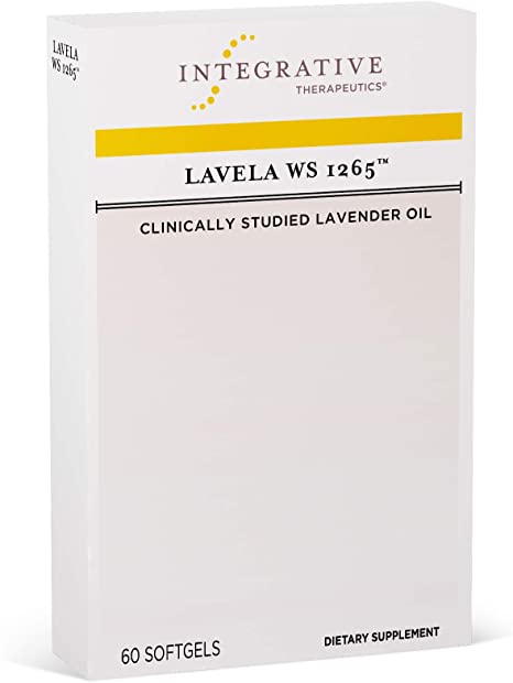 Integrative Therapeutics - Lavela WS 1265 - Clinically Studied Lavender Oil to Reduce Occasional Anxiety - Non-Habit Forming - 60 Softgels