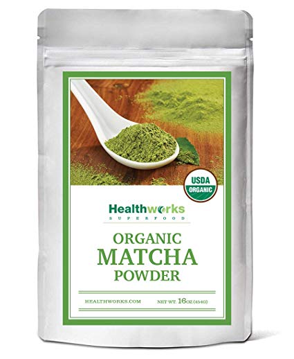 Healthworks Matcha Green Tea Powder, Organic Premium Culinary Grade, 1lb