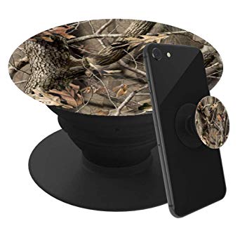 [2 Pack] Phone Grip Holder,Expanding Grip Socket for Cellphone,360 Rotation Pop Collapsible Grip and Stand for Phones and Tablets-camo Tree Hunting Camouflage