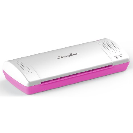Swingline Thermal Laminator, Inspire Plus, 9" Max Width, Quick Warm-Up, Includes Laminating Pouches, White/Pink (1701865ECR)