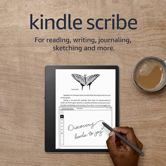 Kindle Scribe | The first Kindle for reading, writing, journaling and sketching. Features a 10.2-inch, 300 ppi display and includes Premium Pen | 16 GB   Kindle Unlimited (auto-renewal applies)