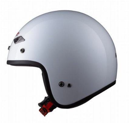 LS2 Helmets OF567 Open Face Motorcycle Helmet (Solid Pearl White, X-Large)