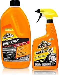 Bundle of Armor All Extreme Wheel and Tire Cleaner, Car Wheel Cleaner Spray, 24 Fl Oz   Armor All Ultra Shine Car Wash and Car Wax by Armor All, Cleaning Fluid for Cars, Trucks, Motorcycles