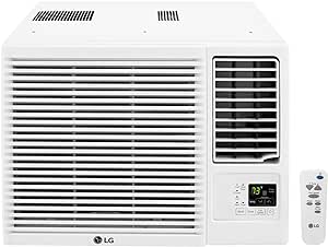 LG 23,000 BTU 230V Window-Mounted Air Conditioner with 9,200/11,200 BTU Supplemental Heat Function