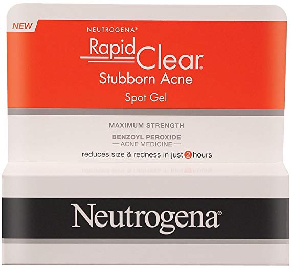 Neutrogena Rapid Clear Stubborn Acne Spot Gel 1 oz (Pack of 2)