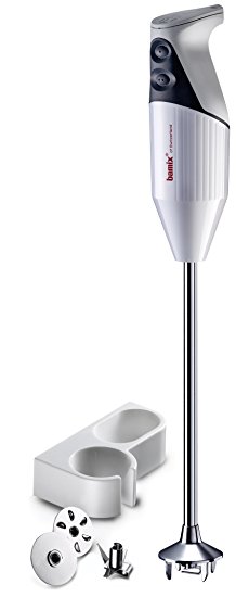 Bamix Pro-3 GL200 Professional Series NSF Rated 200 Watt 2 Speed 3 Blade Immersion Hand Blender with Wall Bracket
