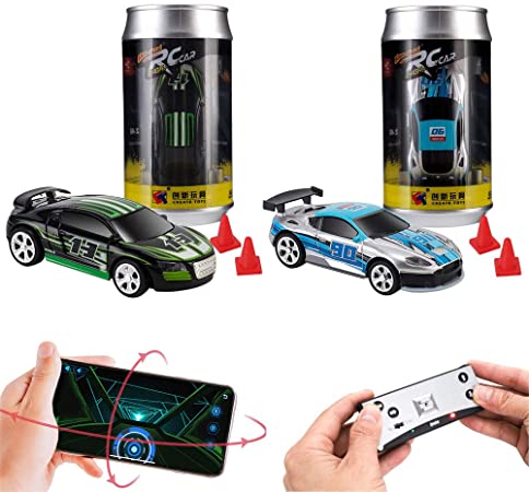 Rc car,Remote Control Car for Kids Boy Toys Cars, Mini Coke Can Pocket Racing Remote-Control Car,2 Pack(2.4GHZ)