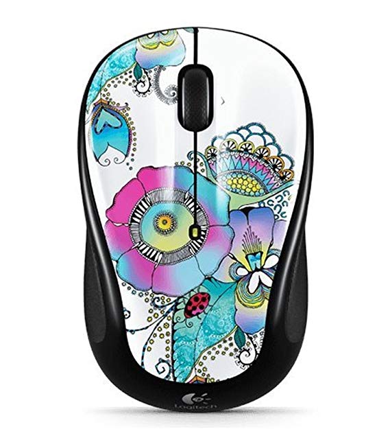 Wireless Mouse M317 with Unifying Receiver – Lady on the Lily (Lady on the Lily)