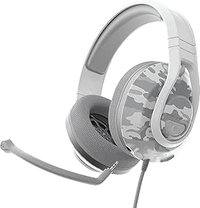 Turtle Beach Casque de jeu multiplateforme filaire Recon 500 Arctic Camo - PS5, PS4, PC, Xbox Series X|S, Xbox One et Nintendo Switch