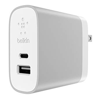 Belkin 15W USB-C Fast Charge Home Charger (3 Amp / 15 Watt), Fast Charging for USB-C Enabled Smartphones and Tablets, Compatible with iPhone XS, XS Max, XR, X, 8, 8 Plus