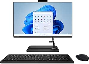 Lenovo IdeaCentre AIO 3 27IAP7 2024 AIO Desktop 27" FHD Touchscreen | Intel i7-13620H 10-Core Intel Iris Xe Graphics | 48GB DDR4 4TB SSD | Bluetooth 5.2 | Windows 11 Home | Black