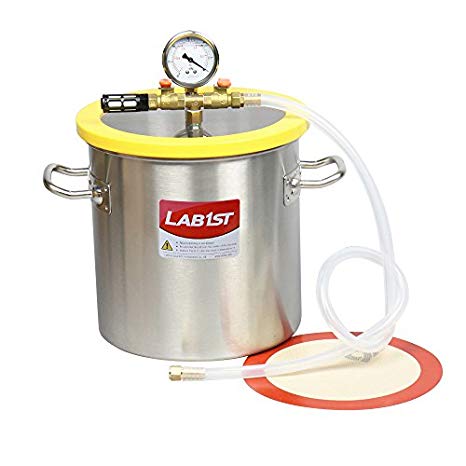 3 Gallon 250mm 9.8" Stainless Steel Vacuum Degassing Chamber - Not for Wood Stabilizing