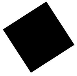 Black Solid Color Bandana (22" x 22")
