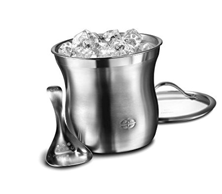 Caphalon Barware Stainless Steel Ice Bucket Set