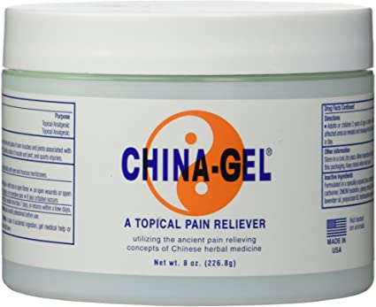 China Gel Topical Pain Reliever 8 oz Jar