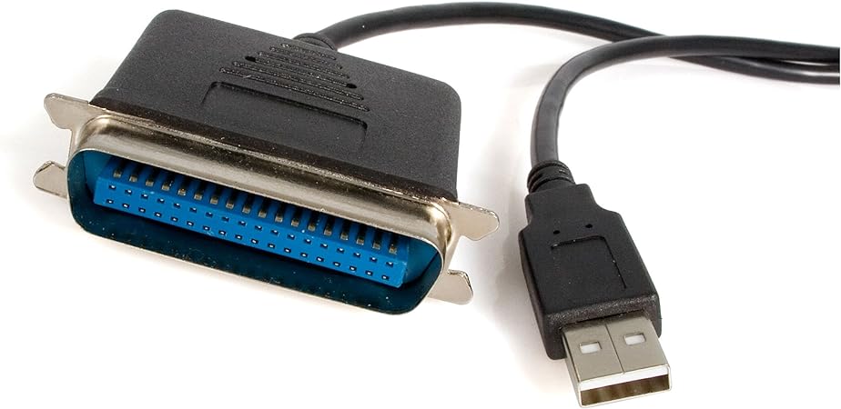 StarTech.com 6 ft. (1.8 m) USB to Parallel Port Adapter - IEEE-1284 - Male/Male - USB to Centronics Cable (ICUSB1284)