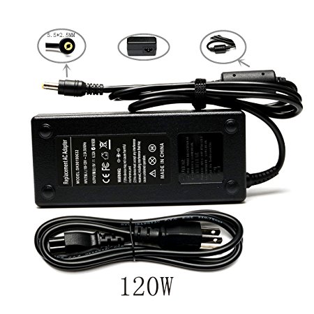 TSKYBEAR 120Wh 19V 6.32A Pa-1131-08 Ac Adapter Power Cord for ASUS ADP-120ZB BB ADP-120RH B G74SX GL551 Laptop Charger