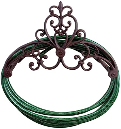 Esschert Design USA TG121 Cast Iron Wall Mount Hose Holder