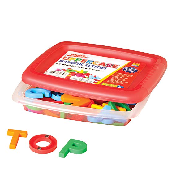 Educational Insights AlphaMagnets- Multicolored Uppercase (Set of 42)