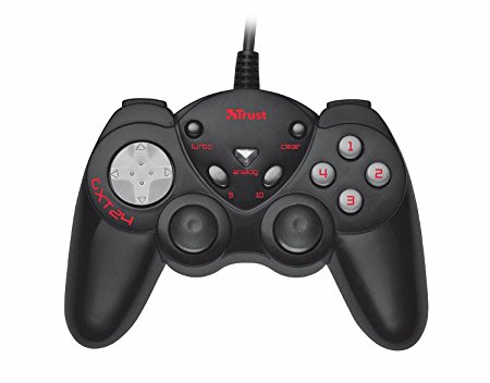 Trust GXT 24 Gamepad for PC, Tablet - Black