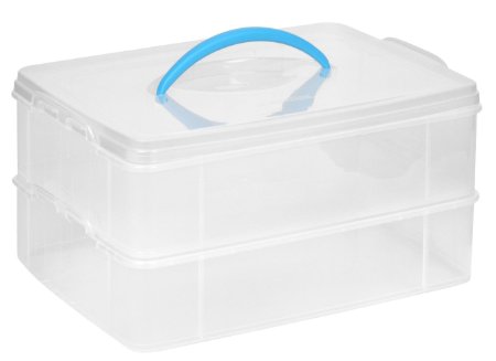 Snapware Snap N Stack Portable Organizer 141 by 105 by 37-Inch Clear