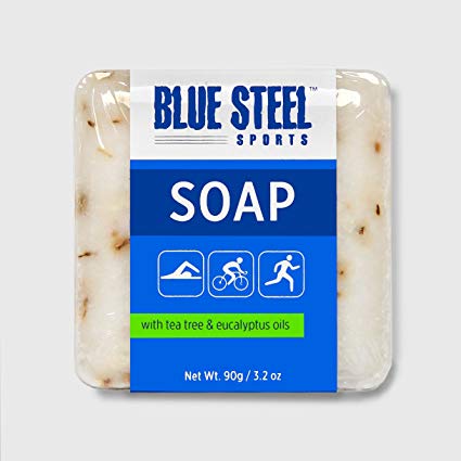 Blue Steel Sports SOAP with Tea Tree and Eucalyptus Oils - Medium - 90 g / 3.2 oz