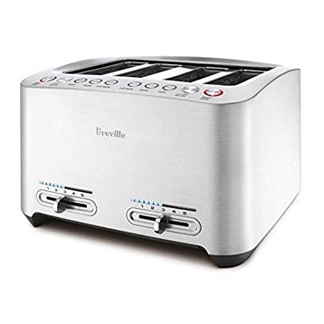 Breville Die-Cast 4-Slice Extra-Wide One-Touch Smart Toaster - BTA840XL