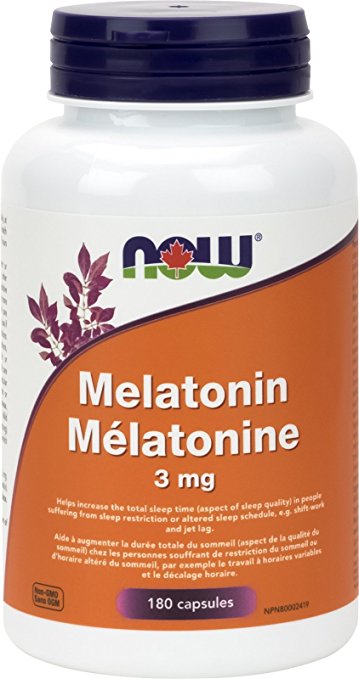 Now Foods Melatonin High Quality Capsules 3mg - 180 Capsules