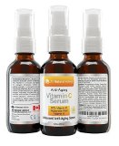 20 Vitamin C Serum DOUBLE the size at 60 ml MADE IN CANADA Certified Organic  Hyaluronic Acid  Vitamin E Moisturizer  Collagen Boost Reverse Skin Aging Removes Sun Spots Wrinkles and Dark Circles Excellent for Sensitive Skin PUMP and DROPPER