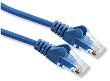 rhinocables 10m 10 Metre Blue Cat5e Ethernet RJ45 High Speed Network Cable Lead Cat 5e