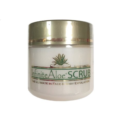 Infinite Aloe Skin Care Scrub, 4 oz. - 1 Jar - InfiniteAloe Face & Body Exfoliator