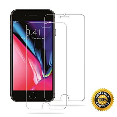 iPhone 8 , 7 , 6s ,6 Tempered Glass Screen Protector,VicKro 0.26 mm Ballistic Glass Screen Film 3D Touch Compatible For Apple 8 ,7, 6S, 6 (2-Pack) 4.7 inch